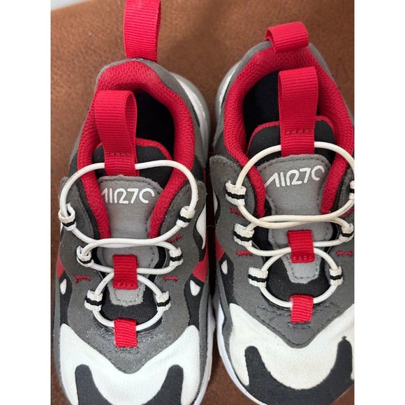 NIKE AIR MAX 270 TODDLER INFANTE 6C REACT UNIVERSITY RED CD2654-011 - Picture 3 of 9